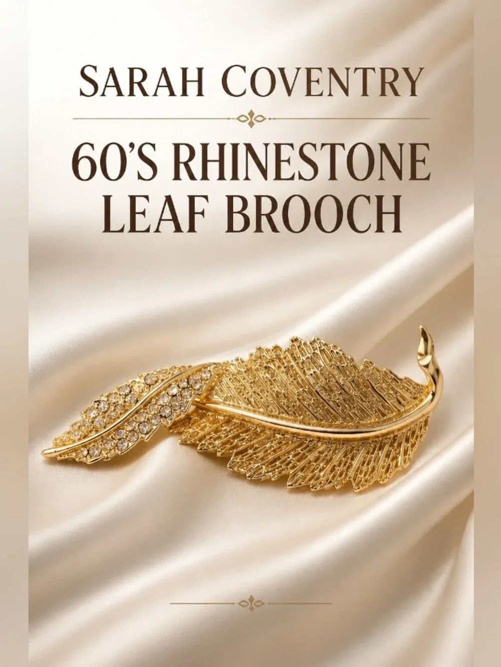 𝑺𝒂𝒓𝒂𝒉 𝑪𝒐𝒗𝒆𝒏𝒕𝒓𝒚 𝟔𝟎'𝒔 𝑹𝒉𝒊𝒏𝒆𝒔𝒕𝒐𝒏𝒆 𝑳𝒆𝒂𝒇 𝑩𝒓𝒐𝒐𝒄𝒉𝒆